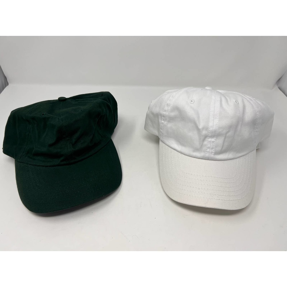 Baseball Caps Blank 5 White‎ Caps 3 Green Caps